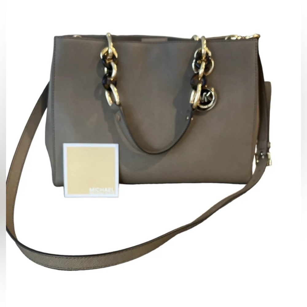 Michael Kors Purse New Without Tags Taupe Gold Accents